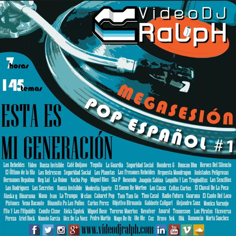 VideoDJ RaLpH - MegaSesion Clasicos Pop Español Vol 01