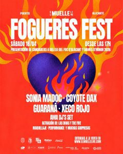 Cartel promocional del FOGUERES FEST 2026 en Alicante